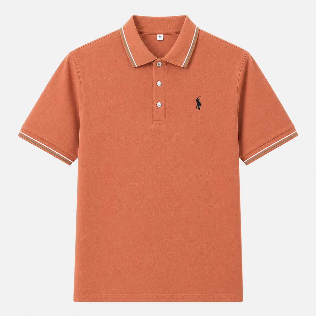 Contrast-Trim Polo Shirt