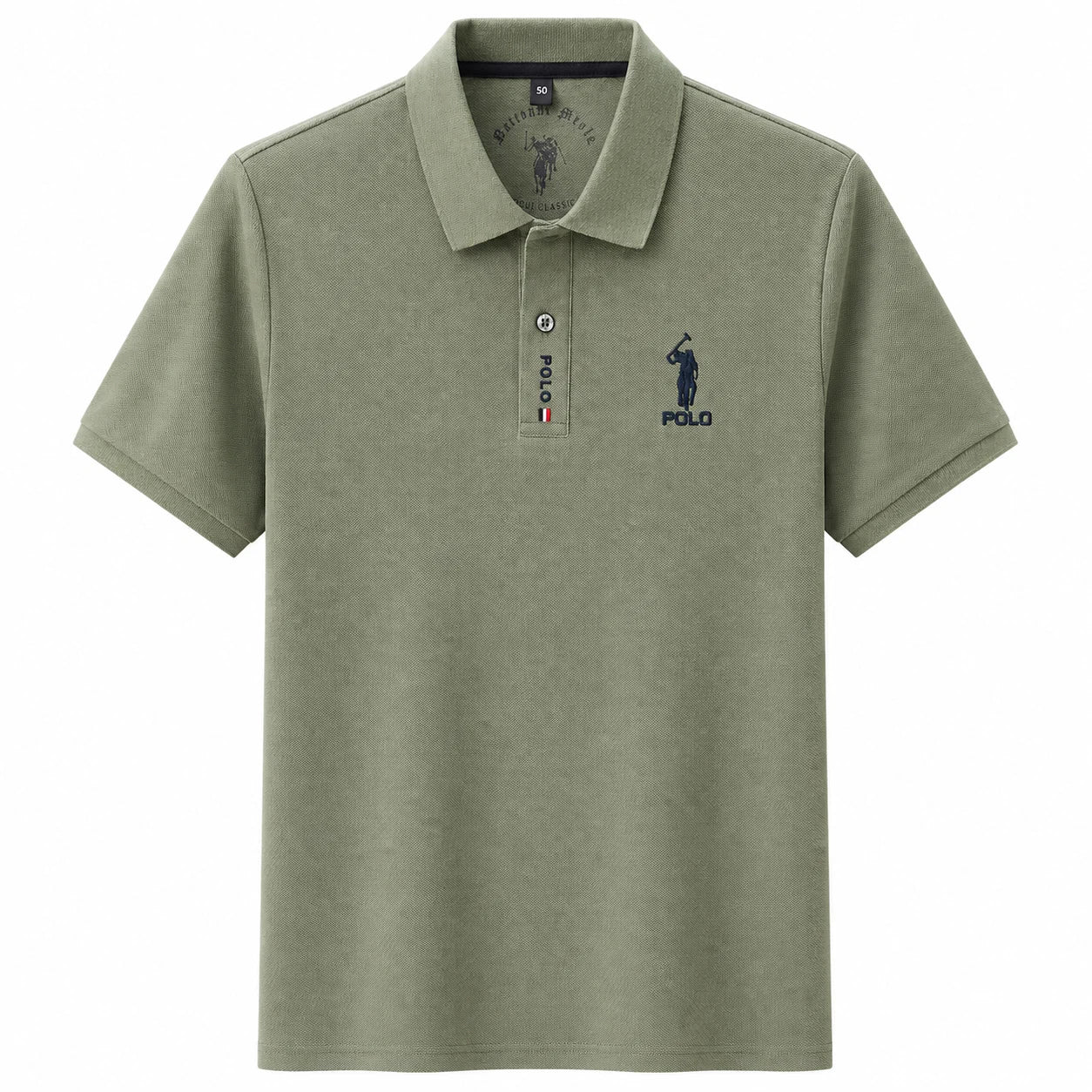Minimal Logo Polo Shirt
