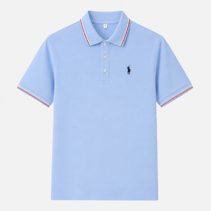 Contrast-Trim Polo Shirt
