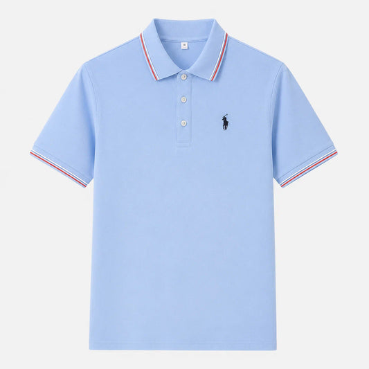 Contrast-Trim Polo Shirt