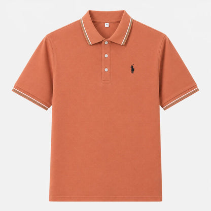 Contrast-Trim Polo Shirt