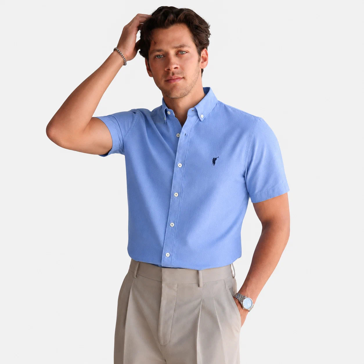 Short-Sleeve Button-Down Shirt