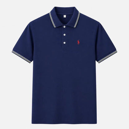 Contrast-Trim Polo Shirt