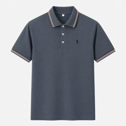 Contrast-Trim Polo Shirt
