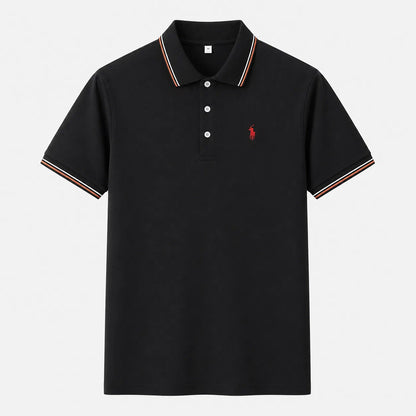 Contrast-Trim Polo Shirt