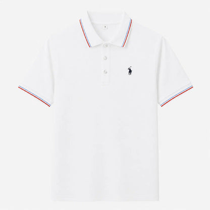 Contrast-Trim Polo Shirt