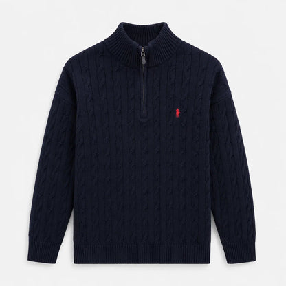 Long-sleeve polo shirt