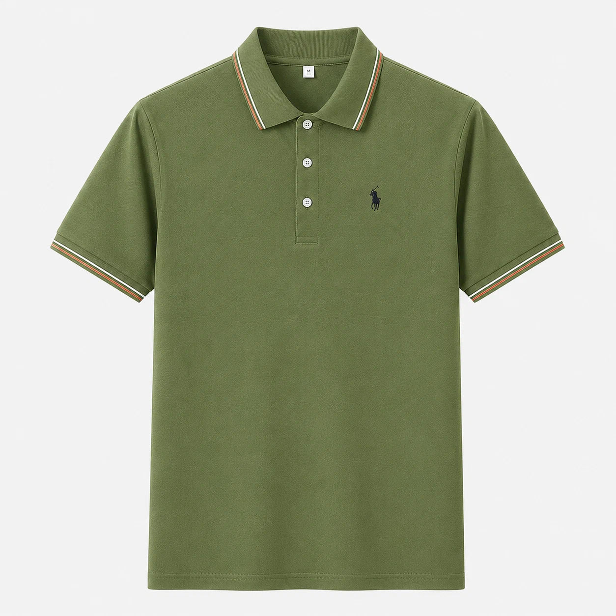 Contrast-Trim Polo Shirt