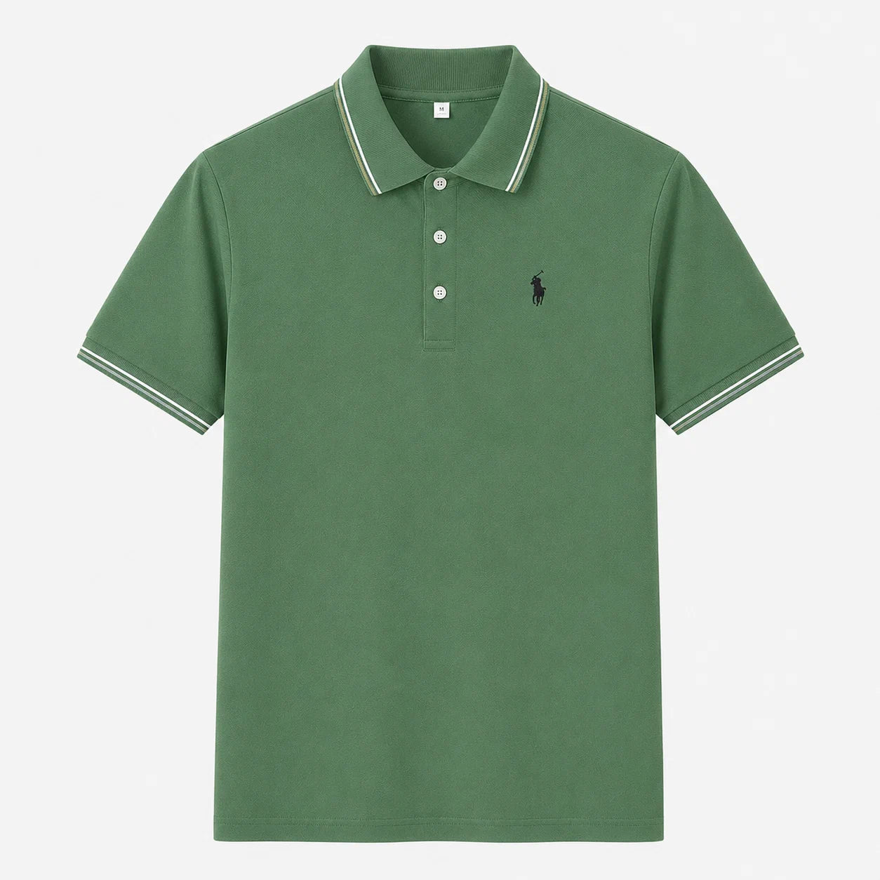 Contrast-Trim Polo Shirt