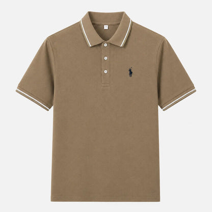 Contrast-Trim Polo Shirt