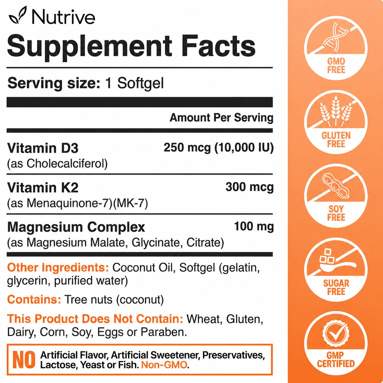 Vitamin D3 & K2