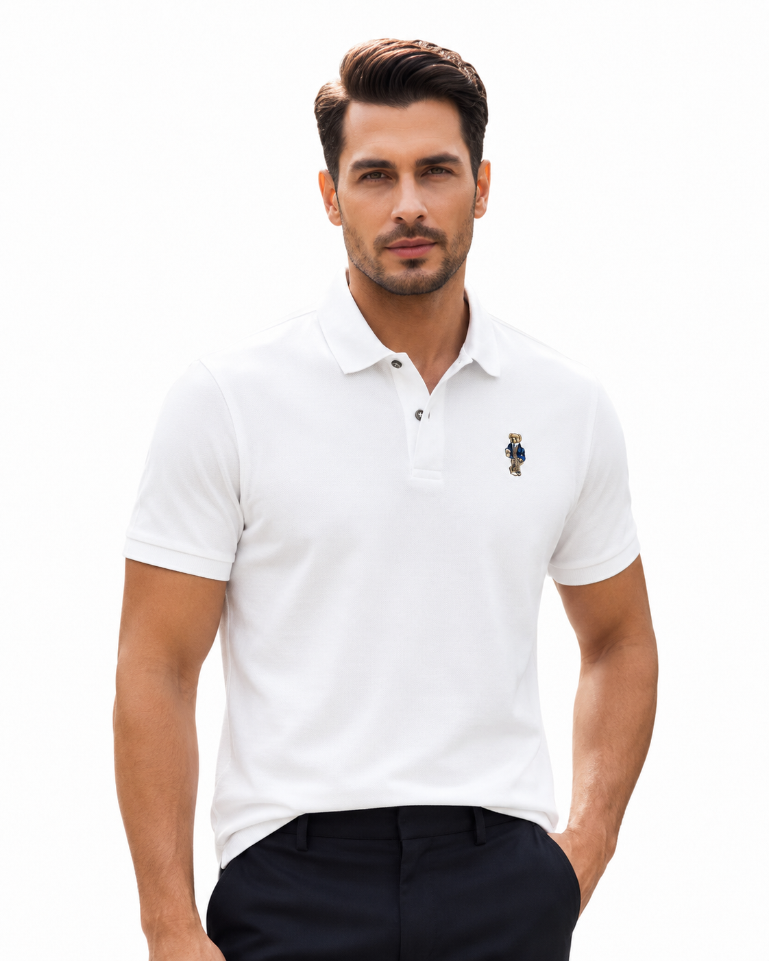 Bear Crest Polo Shirt