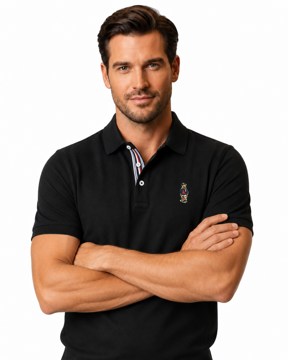 Contrast Placket Polo Shirt