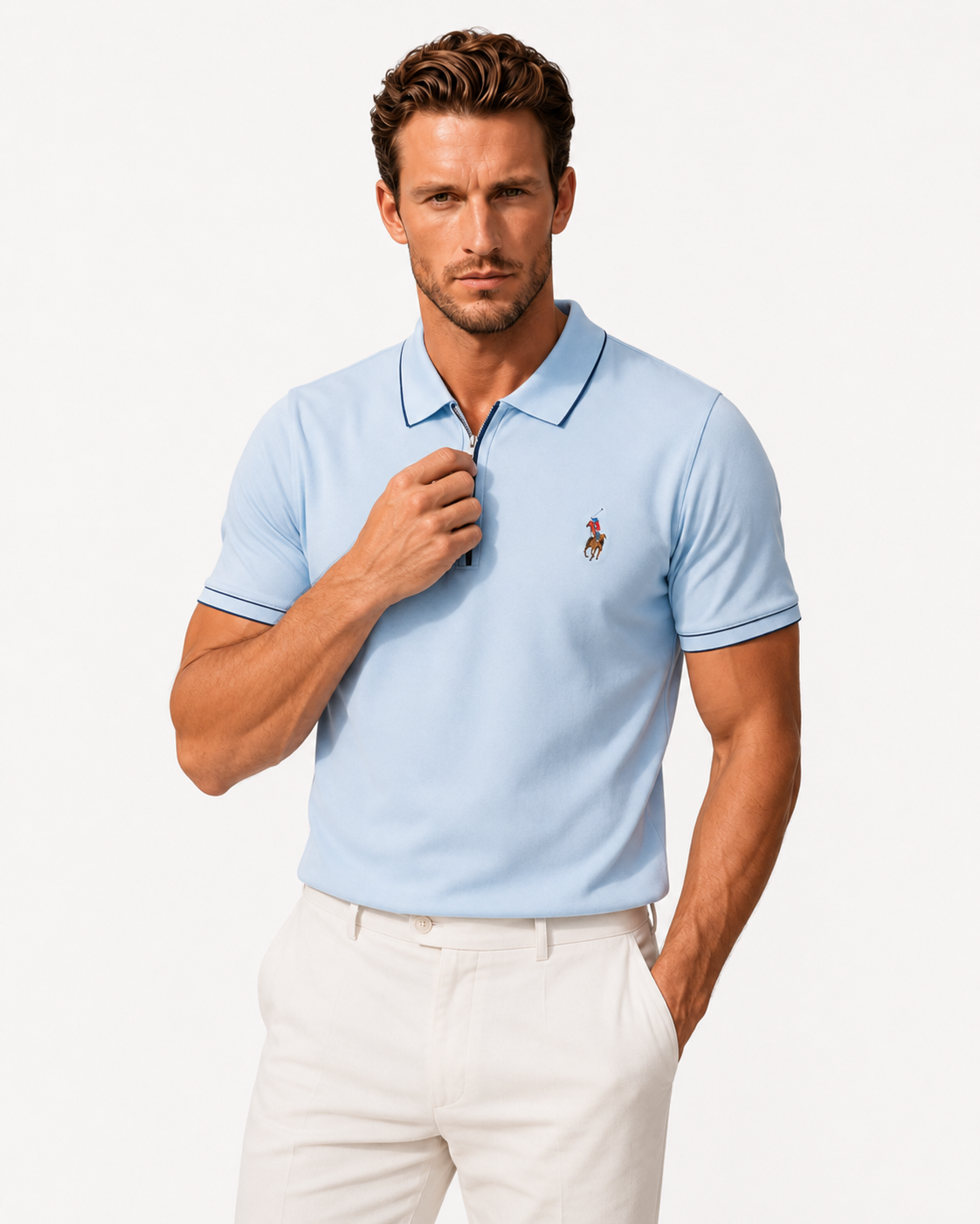 Half-Zip Polo Shirt