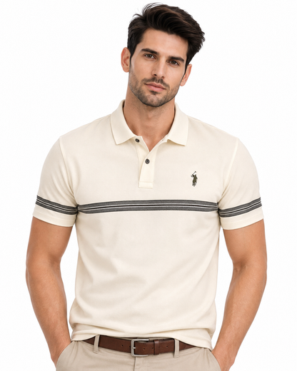 Chest Band Polo Shirt