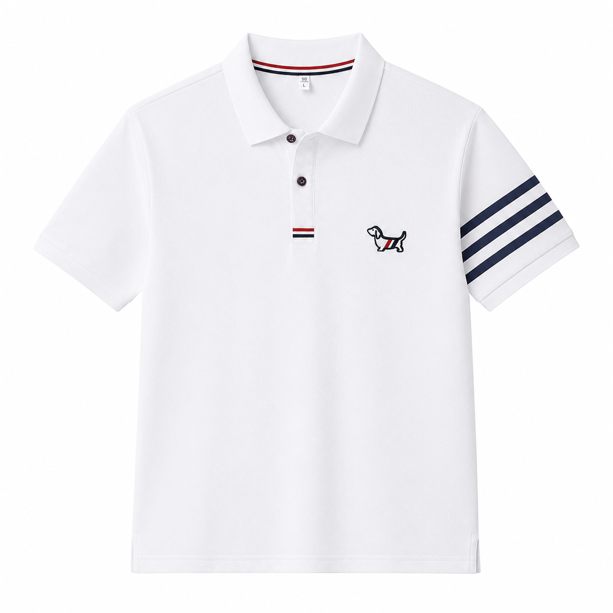 Arm-Stripe Polo Shirt