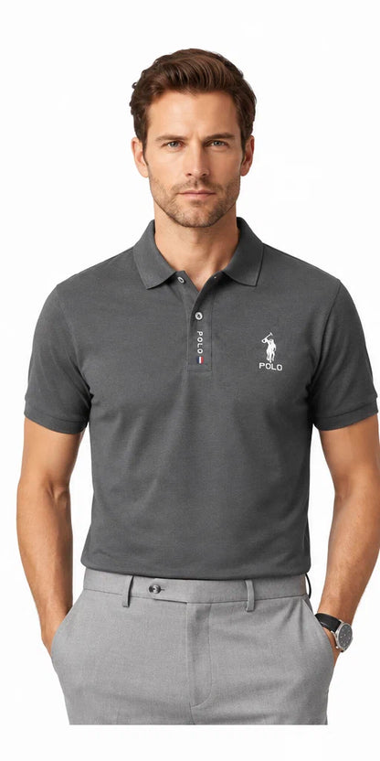Minimal Logo Polo Shirt